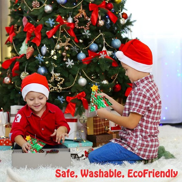 Popping easter bubble pop | Tree Red Christmas Pop It Fidget Toys - Picture 8 of 8